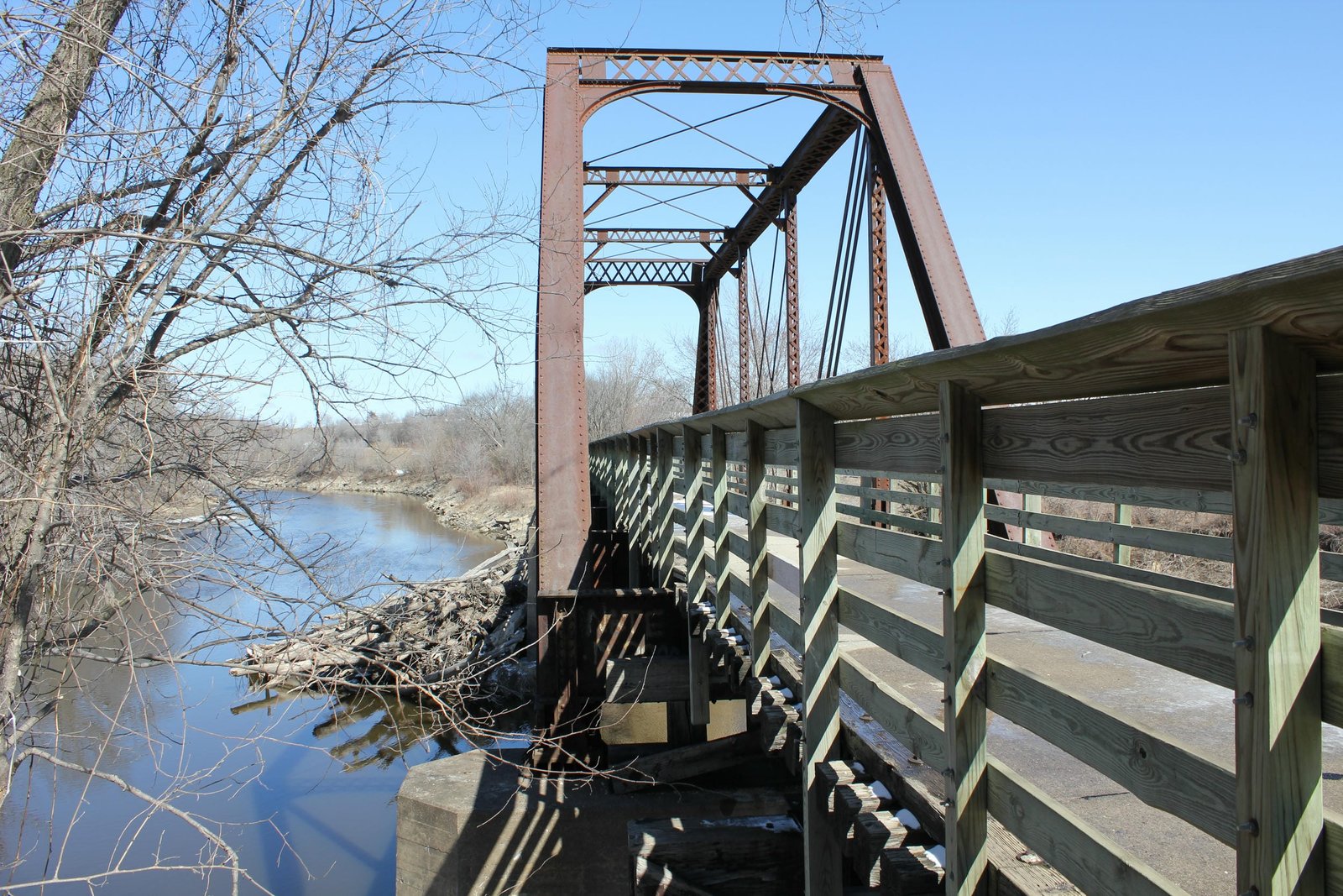 Looking north